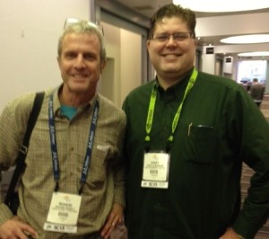 Mentor Richard Barrett (left) and Corey Henderson at SC13