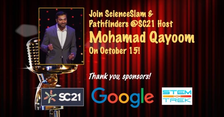 Join ScienceSlam Host Mohamad Qayoom October 15